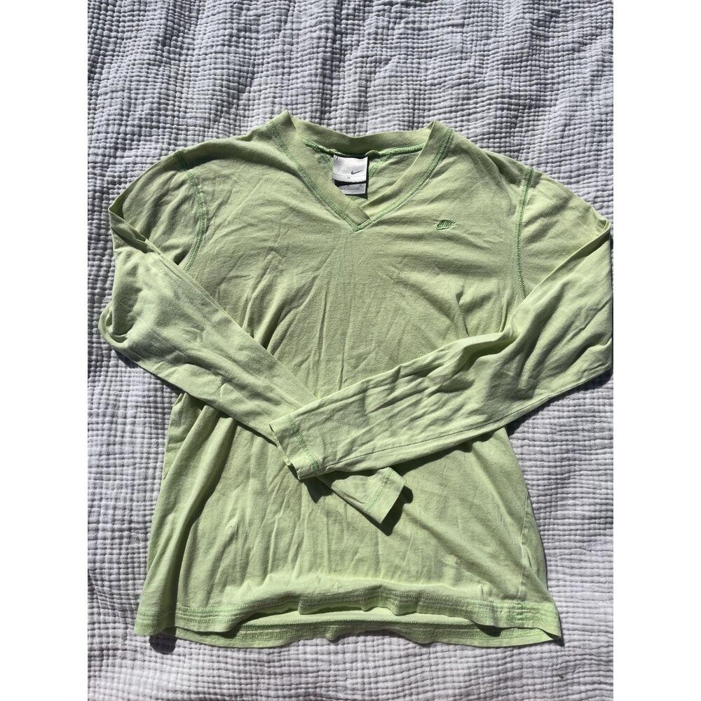 Nike Women’s Green/Yellow Long Sleeve Shirt – Size M
